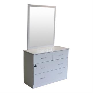 Mayson 4 Drw Dresser Mirror White