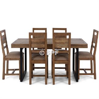 Woodenforge  9Pc Dining Suite(1800 Ext)