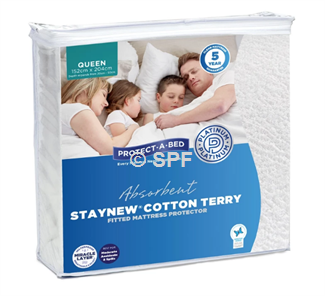 Staynew Cotton Terry Single Mattress Protector