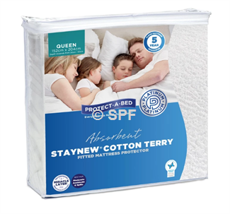 Staynew Cotton Terry Queen Mattress Protector