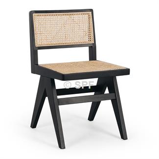 Palma Chair Black Oak Rattan Seat