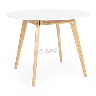 Radius 1m rd dining table (White Top)