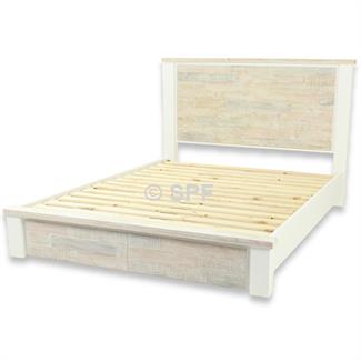 Nazare Queen Bed with 2drw storage