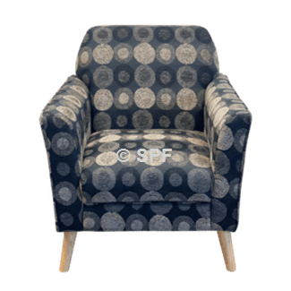 Alice Accent Chair - Black Circles