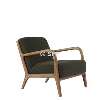 Luca Occasional Chair Fabric Green